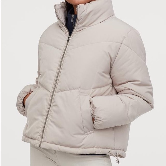 light grey puffer